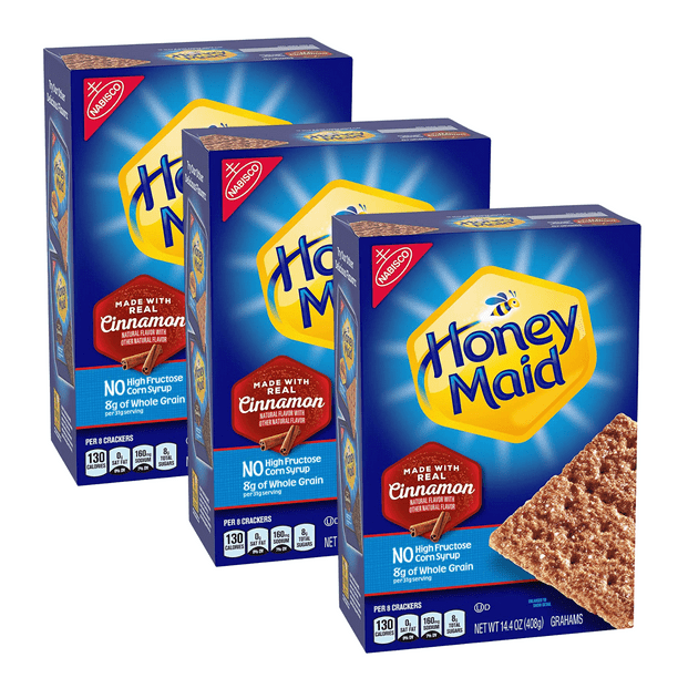 Honey Maid Cinnamon Graham Crackers Made with Real Cinnamon & No High