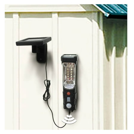 

Solar Powered Motion Sensor Wall Mountable LED Dual Rechargeable Flashlight