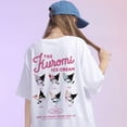 thumbnail image 3 of Kuromi T-shirt Women Short Sleeved 2024 Summer Cartoon Anime Sanrio New Pink Pure Cotton Loose Half Sleeves, 3 of 22