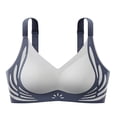 thumbnail image 4 of MDUKONU Womenâs Bras Women's Signature Lace Push-up Bra - for Seeking Effortless Style and Comfort Grey XXL, 4 of 4