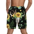 thumbnail image 4 of Goofa Printed Men's Swim Trunks Board Shorts Quick Dry Mens Swimming Trunks with Compression Liner,Breathable Fit Hawaii Beach Shorts-Small, 4 of 9