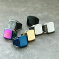 thumbnail image 3 of PAMTIER Men's Stainless Steel Retro Unique Hip Hop Punk 19MM Geometric Square Honeycomb Pattern Biker Ring Rock Statement Band Black Size 10, 3 of 4