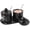 Black, variant on Elborse Marble Salt Cellar with Lid and tray 4 inch Green Onyx Handmade Salt Container, Set of 2 Seasoning Jars, Spice Storage Containers for Kitchen Countertop, Sugar Bowl