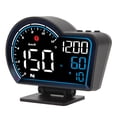 thumbnail image 3 of Pantalla HUD para automóvil Dirección de velocidad Distancia de conducción Alarma de exceso de velocidad Pantalla HD GPS Velocímetro digital Universal para vehículo, 3 of 5