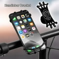 thumbnail image 1 of Cheers.US Bike Handlebar Bracket Universal Multifunction 360° Rotatable Silicone Stable Bicycle Mobile Cell Phone Holder for Navigation Bike Accessories, 1 of 7
