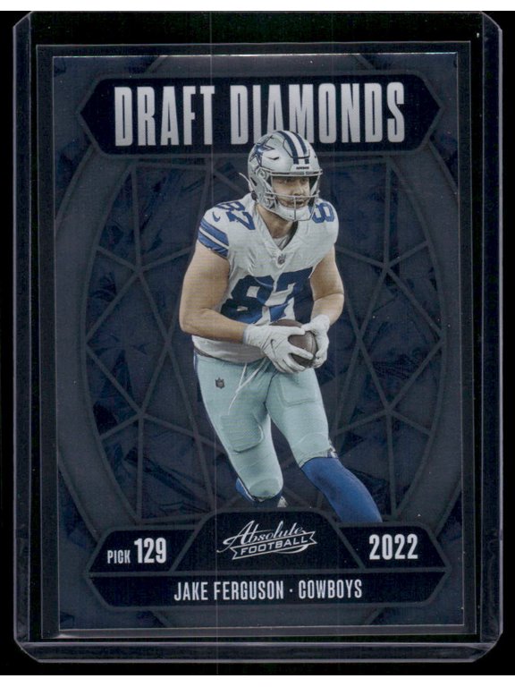 2025 Panini Absolute Football Draft Diamonds Jake Ferguson Dallas Cowboys #DD-JFN Football Card