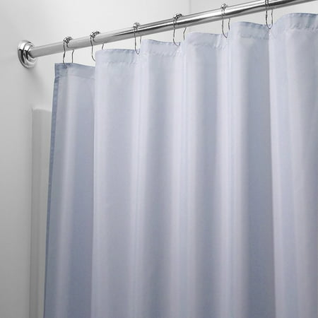 2 In 1 Water Repellant 70 X 72 Polyester Fabric Shower Curtain