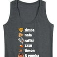 thumbnail image 3 of The Lion King - Main Characters - Women's Racerback Tank Top, 3 of 5