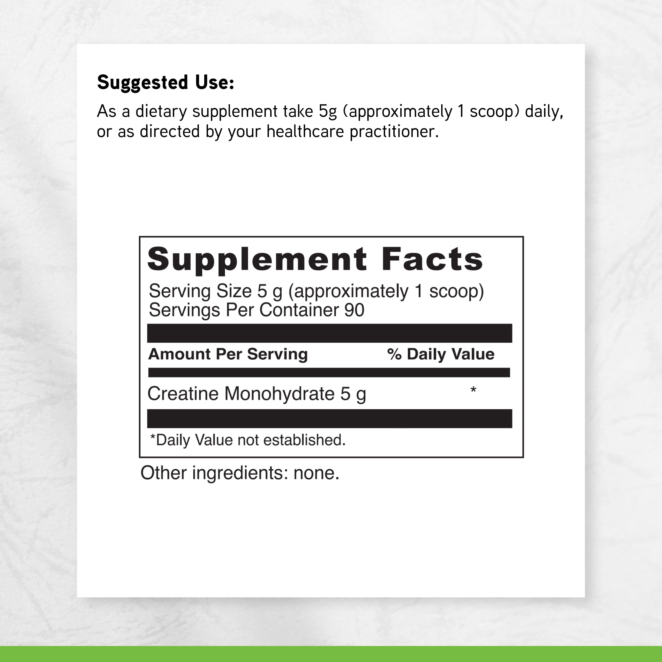 DaVinci Creatine Powder - Unflavored - 90 Servings