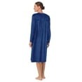 thumbnail image 5 of Aria Women’s Long Sleeve Strech Velour 44" Sleepwear Gown with Braided Trim, Sizes XS-5X, 5 of 7