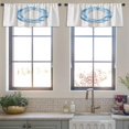 thumbnail image 3 of LALILO Kitchen Curtain Valance Font Art Water Splashes Rod Pocket Window Curtain 52"x 18" Set of 2, 3 of 5