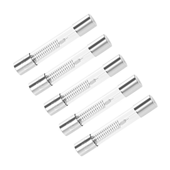 Unique Bargains Microwave Oven Cartridge Fuses 0.85A DC 5000V 6mm x 40mm Slow Blow Glass 5pcs