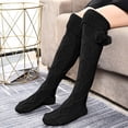 thumbnail image 2 of Socks for Women Warm Winter Comfort Knee-High Fashion Temperament Solid Color Socks, 2 of 2