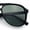 Matte Black - Green, variant on Polarized Luxury Gentlemanly Iconic Plastic Racer Euro Style Sunglasses [Tortoise - Black]