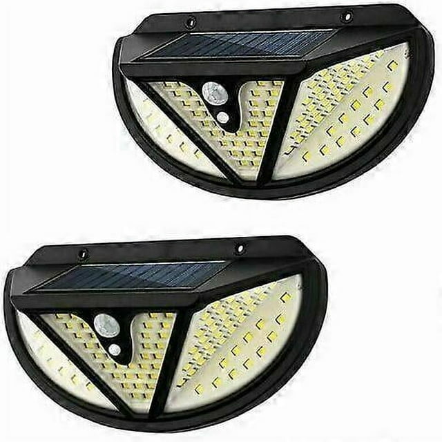 Wall light, 2 x outdoor solar wall lights, human waterproof sensor wall light, garden path light