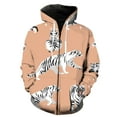 thumbnail image 1 of Sudadera con capucha y cremallera para hombre, de manga larga y gran tamaño, con diseño abstracto de ojos de tigre, ideal para la primavera de 2024. Chaquetas informales con capucha para adolescentes., 1 of 6