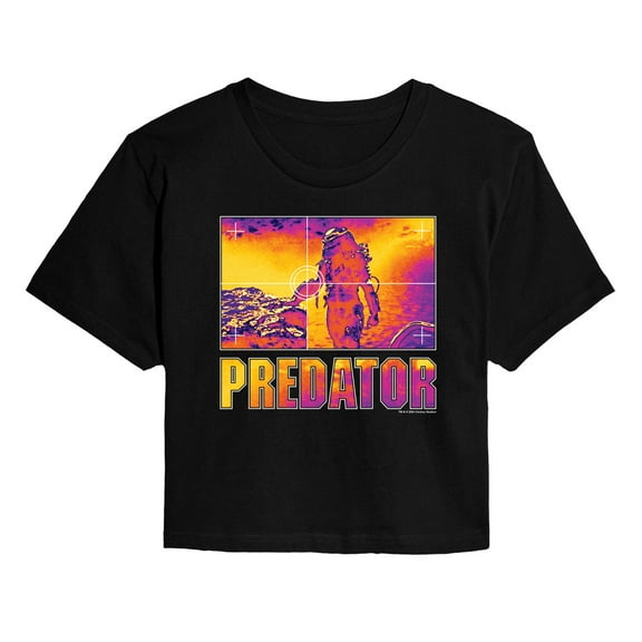 Thermal Vision - Juniors Cropped Graphic T-shirt
