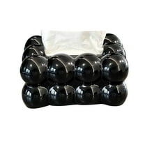 Modern ABS Tissue Box Cover Organizer Minimalist Abstract Bubble Design Decorative Holder for Facial Tissues Home Décor Table Centerpiece Car Bathroom Living Room Bedroom Vanity