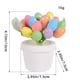 thumbnail image 3 of Lugares para macetas de huevos de Pascua - Huevos de espuma artificial de 12 cm para decoraciones de patio exterior y mesas interiores - Decoración de fiesta de Pascua de 3x3x4,7 pulgadas, 3 of 3
