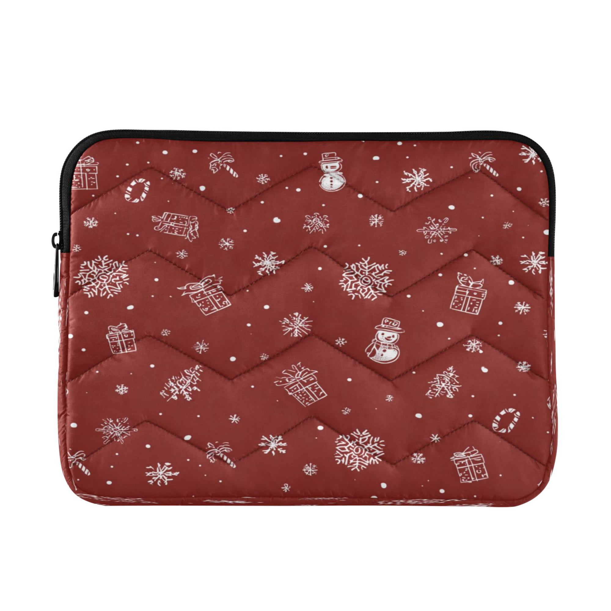 Laptop Bag Inner Case 13.4x10.2In Laptop Case Is Suitable For 13-14In Laptop For Work Travel Outdoors Red Christmas Pattern
