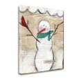 thumbnail image 2 of Tangletown Fine Art 'Snowbird Snowman' Graphic Art Print on Canvas, 2 of 3