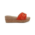 thumbnail image 2 of Giani Bernini Womens Ashllyn Faux Suede Cork Wedge Sandals, 2 of 3