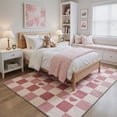 thumbnail image 3 of GENIMO 2'x7' Minimalist Runner Rug, Machine Washable Non Slip Low Pile Hallway Runner Rug for Kitchen Laundry Room, Blush Cream, 3 of 7