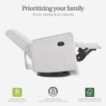 thumbnail image 5 of Evolur Raleigh Nursery Glider Recliner and Rocking Chair in Fog, 360° Swivel Motion, Multiple Recline Positions, Easy to Clean, FSC and Greenguard Gold Certified, 5 of 9