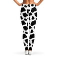 thumbnail image 2 of Black And White Cow Print Leggings, Farmer Gifts Sexy Yoga Leggings For Women., 2 of 5