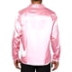 thumbnail image 3 of Camisas de fiesta de satén de cuello en V con botones y mangas largas para hombres INSPIRE CHIC S Rosa, 3 of 6