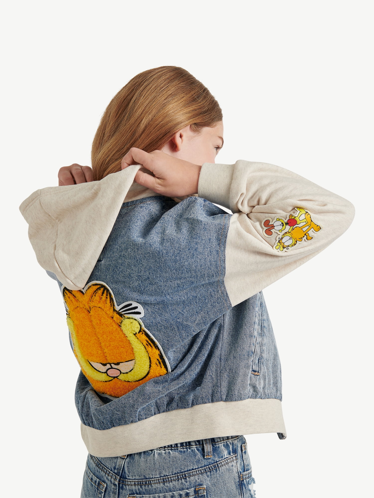 Justice x Garfield Girls Collab Bomber Jacket, Sizes XS - XLP
