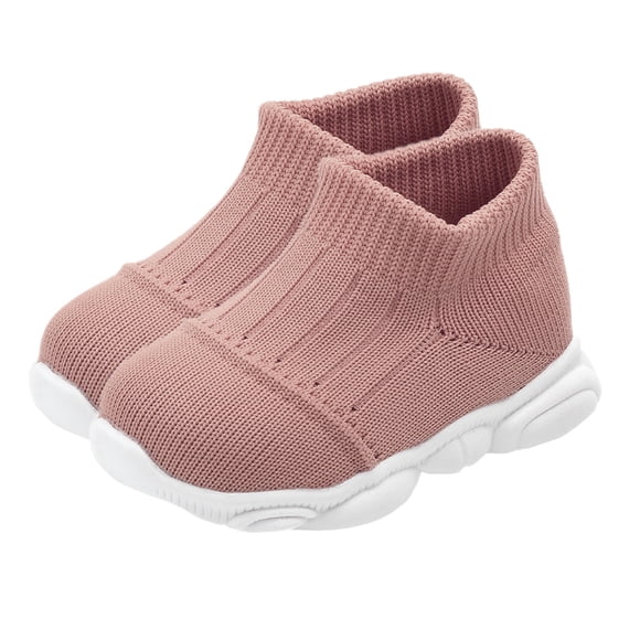 1 par de prewalkers para bebés, suaves y antideslizantes, para prewalkers, adorables zapatos tejidos para bebés