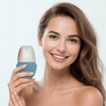 thumbnail image 2 of Graflsoa Rouleau Facial Glacé Multifonction Bricolage pour le Rajeunissement de la Peau, Anti-âge et Soulagement de l'Acné - Design Elliptique Bleu avec Silicone de Qualité Alimentaire, 2 of 6