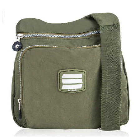 Suvelle Lightweight Small City Travel Everyday Crossbody Bag Multi Pocket Shoulder Handbag (Best Lightweight Travel Purse)
