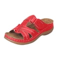thumbnail image 2 of YOUYEDIAN Womens Orthopedic Sandals Non Slip Slip on Arch Support Summer Flat Sandals Lightweight Beach Slippers 2026 New Beach Vacation Orthopedic Shoes, 2 of 4