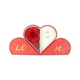 thumbnail image 2 of Caja de regalo para San Valentín | Joyero de doble apertura con collar, anillo y pendientes de corazón | Empaquetado romántico con rosas, 2 of 4