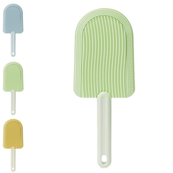 Cat Tongue Comb, Celery Pets 2 In 1 Portable Cat Tongue Comb, Soft Silicone Cat Comb, Simulated Cat Tongue Comb for Cat Grooming Shedding (Green)