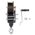 thumbnail image 5 of ECCPP 2 Speed Gear Hand Winch 3200lbs Hand Crank 10m Nylon Strap ATV Boat Trailer Jeep, 5 of 5