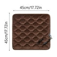 thumbnail image 2 of Hearth & Gear Heated Stadium Seat Cushion Portable Heated Seat Cushion Socket Heating Seat CushionFor Home Winter Heated Seat Cover Trim Restorer Automotive Car Exterior Car Mat Auto Interior Little, 2 of 6