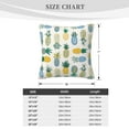 thumbnail image 4 of ZICANCN Delicious Pineapple Tropical Fruit Throw Pillow Covers, Bed Couch Sofa Knit Decorative Pillow Covers for Living Room Farmhouse, 20"x20", 4 of 8