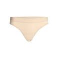 thumbnail image 6 of Joyspun Women's Ribbed Modal Thong Panties, 3-Pack, Sizes XS-3XL, 6 of 6