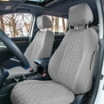 thumbnail image 3 of For 2017-2022 Honda CR-V LX | EX | EX-L FH Group Neoprene Custom Fit Car Seat Covers Water Resistant Front Set - Solid Gray, 3 of 6