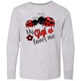 thumbnail image 3 of Inktastic My Gigi Loves Me with Cute Ladybugs Long Sleeve Youth T-Shirt, 3 of 5