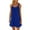 Blue dresses for women 2023, variant on Usmixi Dresses for Women 2023 Casual Beach Loose Swing Tank Mini Sun Dresses Sleeveless Round Neck Solid Summer Short Sun Dress Blue L Clothes