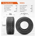 thumbnail image 2 of HALBERD 13x5.00-6 Turf Friendly Tire for Lawn & Garden Mower 13x5x6 4 Ply Mower Tractor Tires Set of 2, 2 of 5