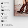 thumbnail image 5 of Wynwood Studio Fashion and Glam Modern Canvas Art - Tattooed Woman In Boots, Wall Art for Living Room, Bedroom, and Bathroom, 20 in x 30, Brown and Black Home Decor, 5 of 5