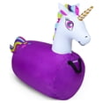 thumbnail image 3 of Waddle Large Purple Unicorn Bouncer Inflatable Hopper Supports Up to 250 Pounds Ages 5 and Up, 3 of 8
