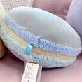 thumbnail image 1 of Peluche de almohada de postre macarrón azul de 35 cm, 1 of 5