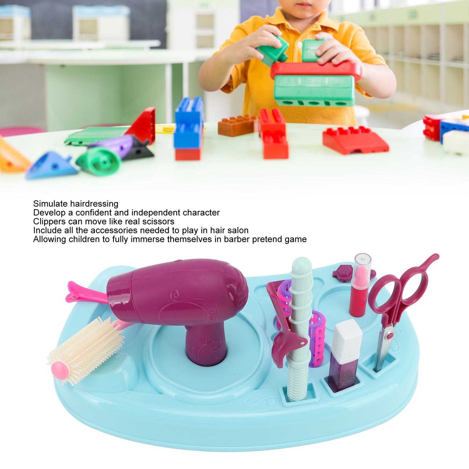 Estink Kids Hairdresser Toys Complete Kids Hair Salon Playset Develop Hands On Skills For Birthday