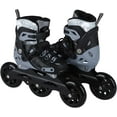 VEZLOPUS Inline Skates, 3 Wheels 100mm 4 Sizes Adjustable Inline